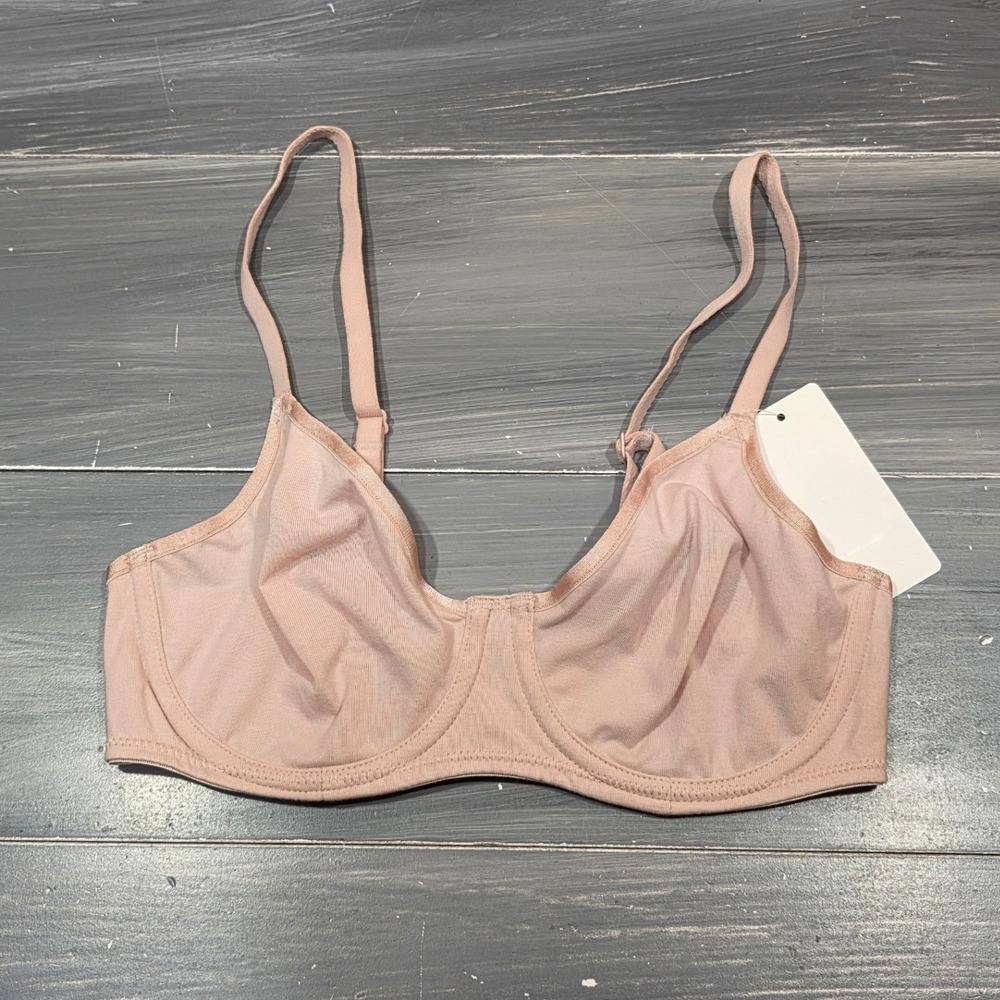 B.tempt'd by Wacoal Bra Cotton to a T-Shirt Underwire Bra 951372 Rose Smoke 32B